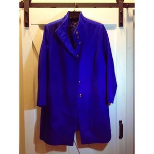 Via Spiga 24W blue wool plus size coat